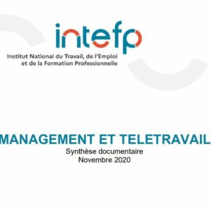 Télétravail et management – INTEFP novembre 2020